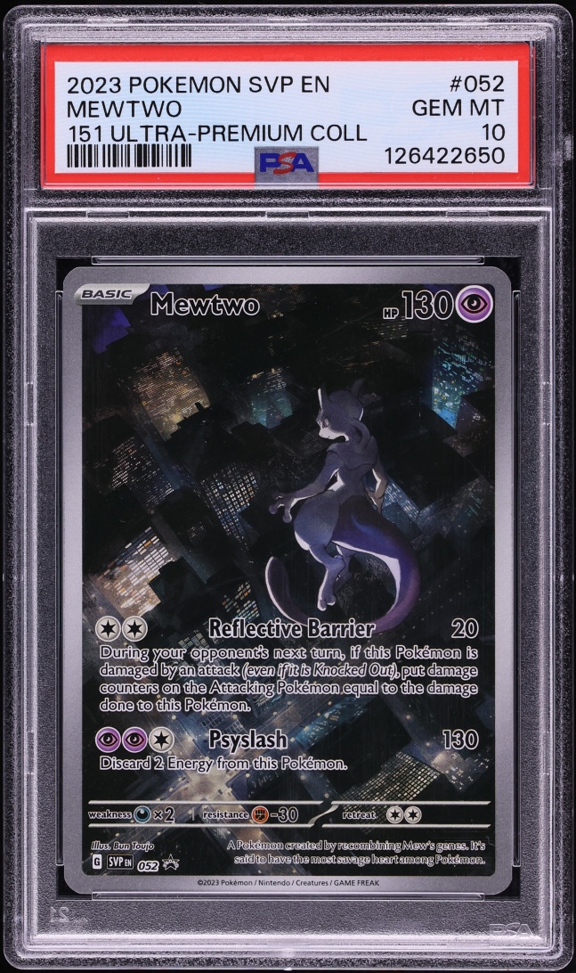 2023 Pokemon Scarlet & Violet 151 Ultra Premium Full Art Mewtwo #52 PSA 10 GEM MINT