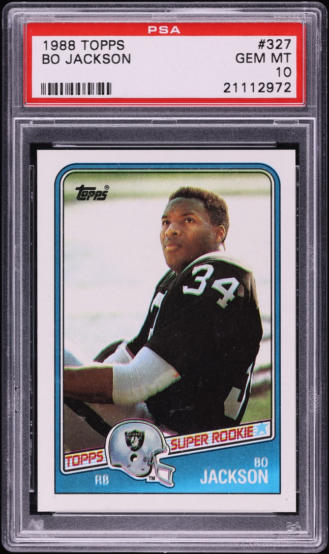 1988 Topps Football Bo Jackson ROOKIE #327 PSA 10 GEM MINT