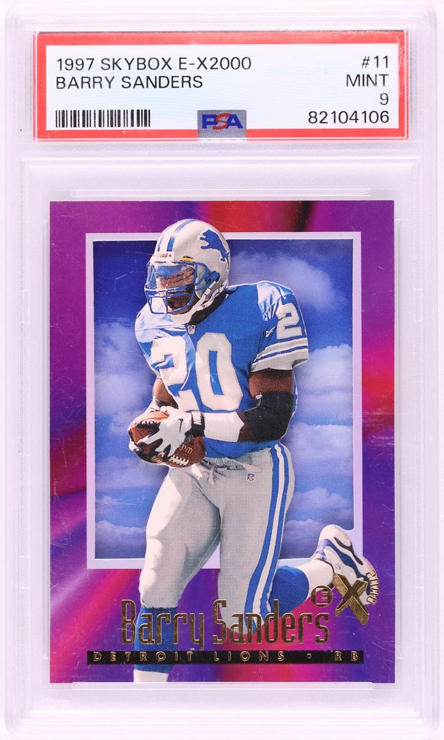 1997 Skybox E-X 2000 Barry Sanders #11 PSA 9 MINT
