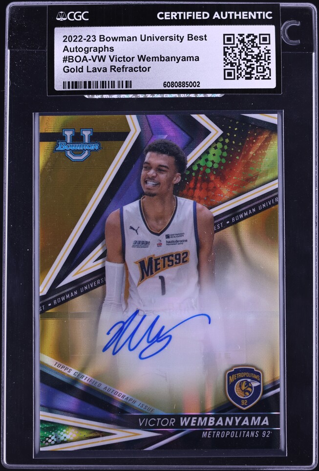 2022 Topps Finest UCC Roony Bardghji ROOKIE AUTO #ARB PSA 10 GEM