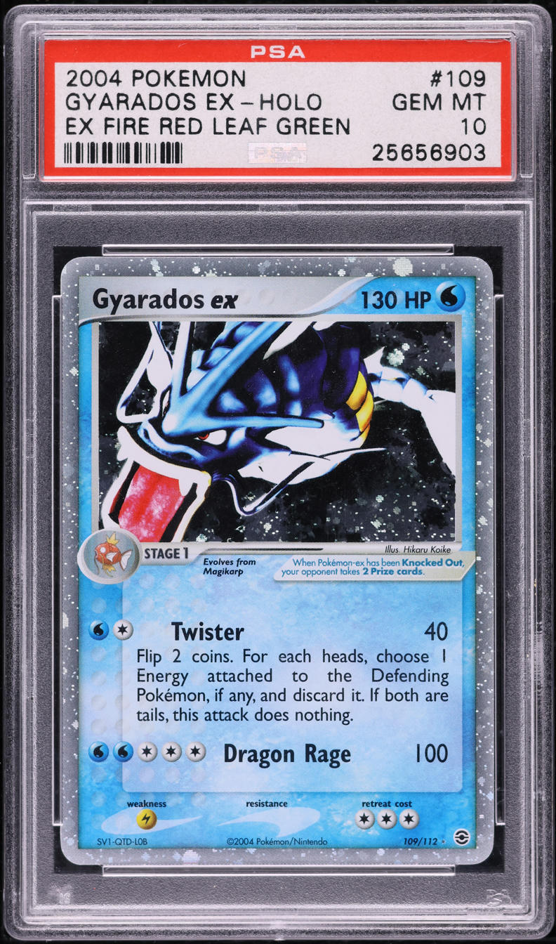 2004 Pokemon EX Fire Red & Leaf Green Holo Gyarados ex #109 PSA 10 GEM MINT