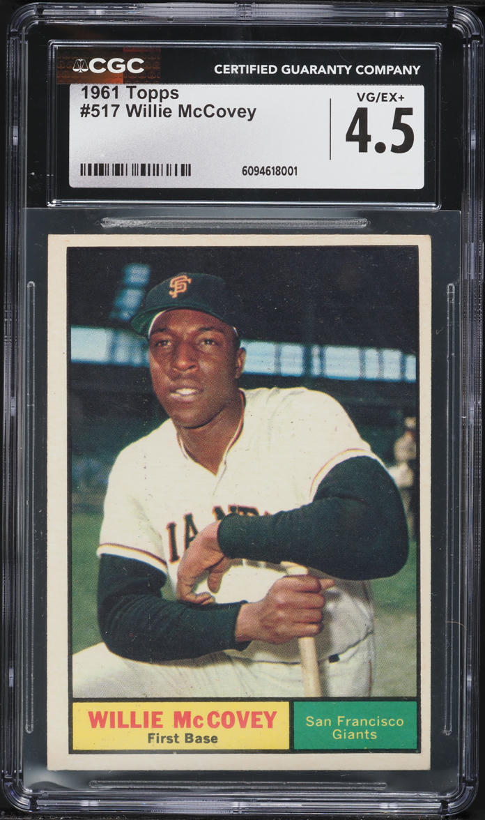 1961 Topps Willie McCovey #517 CGC 4.5 VGEX+