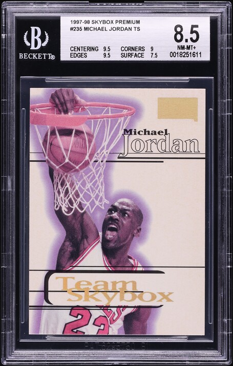 その他 1997 Skybox Premium Golden Touch die-cut 1997 Skybox Premium Golden Touch Die-Cut Michael Jordan #GT1