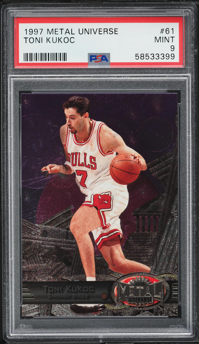 1997 Metal Universe Toni Kukoc #61 PSA 9 MINT
