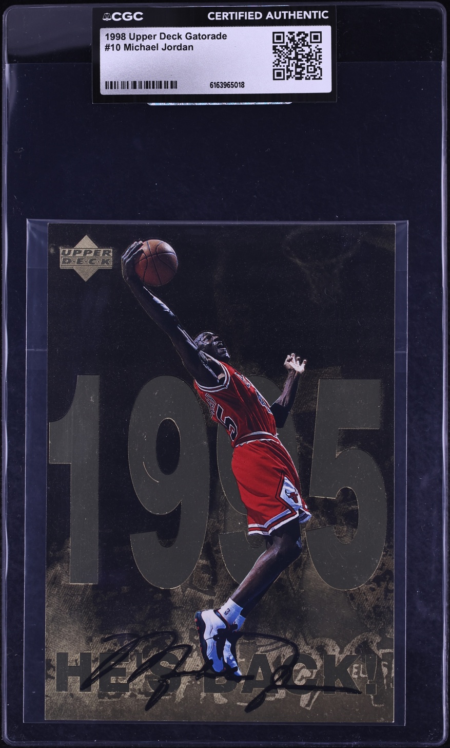 1998 Upper Deck Gatorade Michael Jordan #10 CGC AUTH