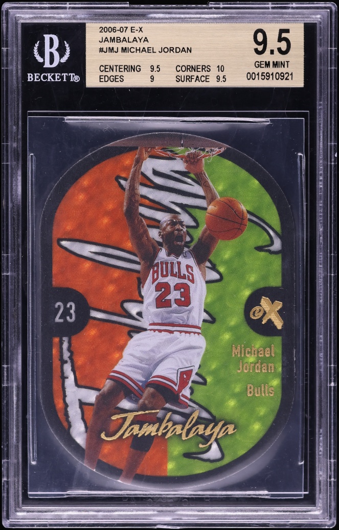 2006 Fleer E-X Jambalaya Michael Jordan #J-MJ BGS 9.5 GEM MINT