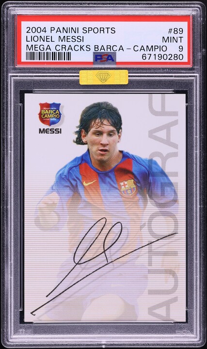 2004 Panini Sports Mega Cracks Barca Lionel Messi ROOKIE RC