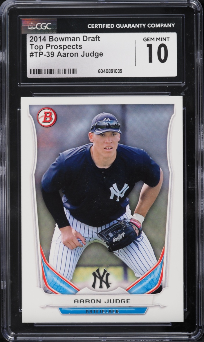 2014 Bowman Draft Top Aaron Judge PROSPECT #TP-39 CGC 10 GEM MINT