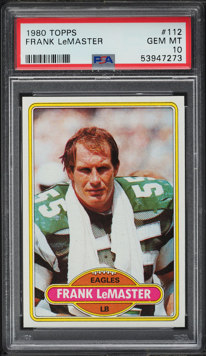1980 Topps Football Frank LeMaster #112 PSA 10 GEM MINT