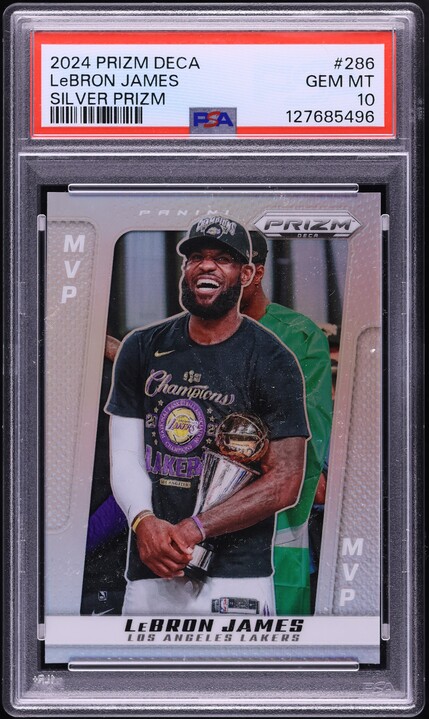 その他 2019 Panini Prizm LEBRON Silver Prizm 2019 Panini Prizm Silver LeBron James #129 PSA 10 GEM MINT on