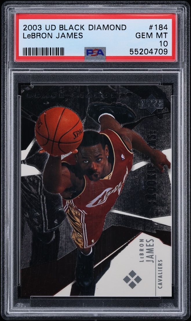 2003 Black Diamond LeBron James ROOKIE #184 PSA 10 GEM MINT