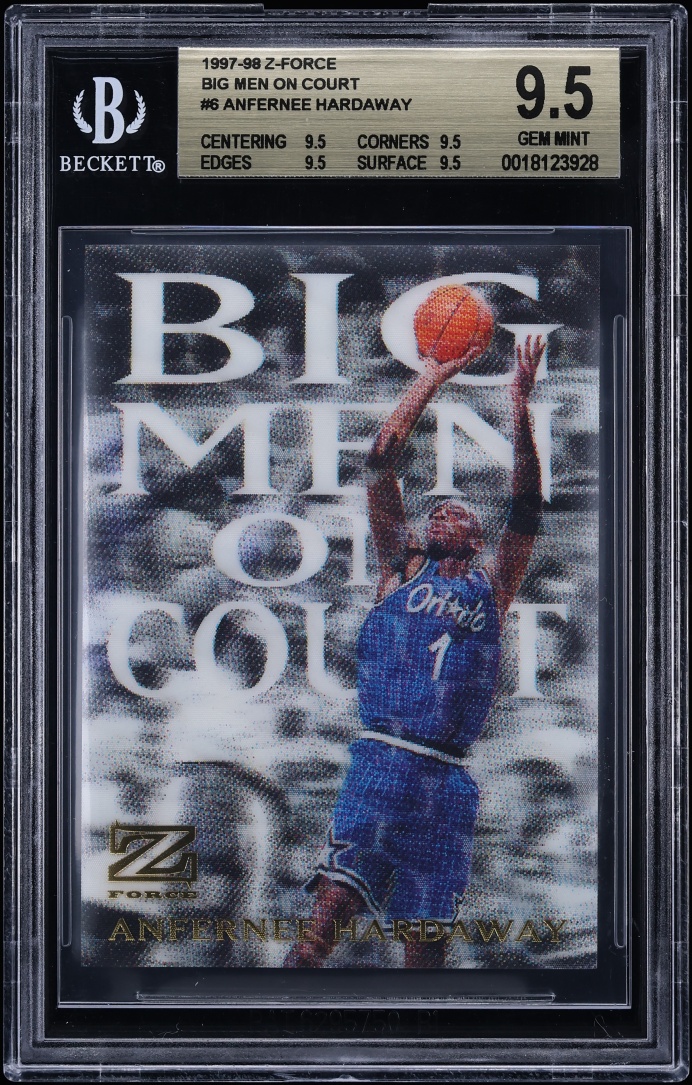 1997 Skybox Z-Force Big Men On Court Anfernee Hardaway #6 BGS 9.5 GEM MINT