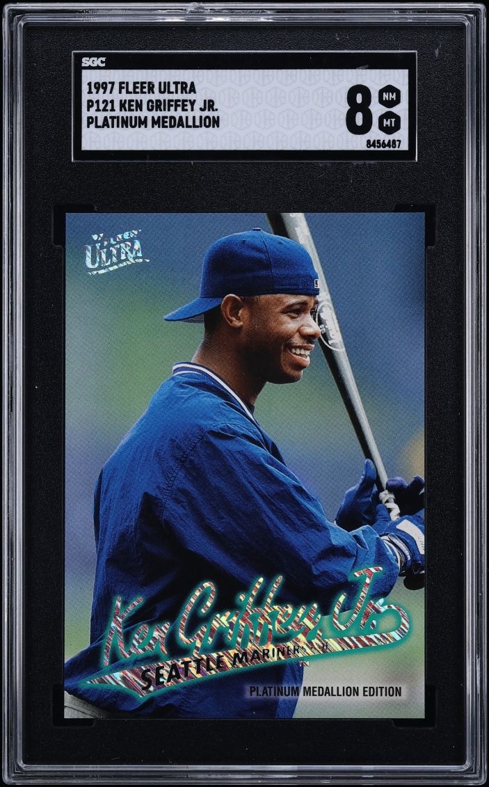 1997 Ultra Platinum Medallion Ken Griffey Jr. #P121 SGC 8 NM-MT