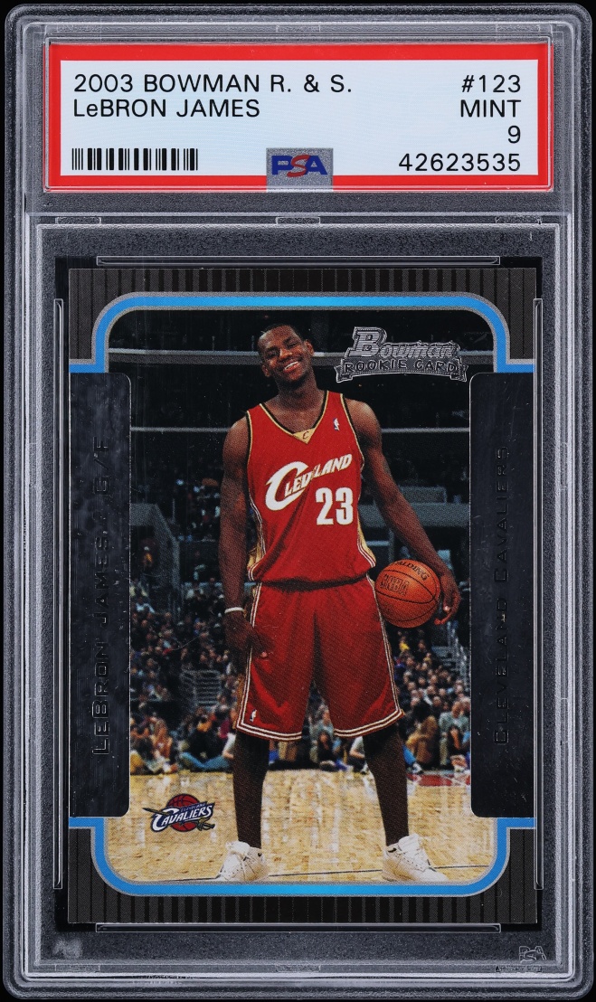 2003 Bowman Rookies & Stars LeBron James ROOKIE #123 PSA 9 MINT