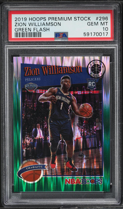 2019 Hoops Premium Stock Pulsar Zion Williamson ROOKIE RC