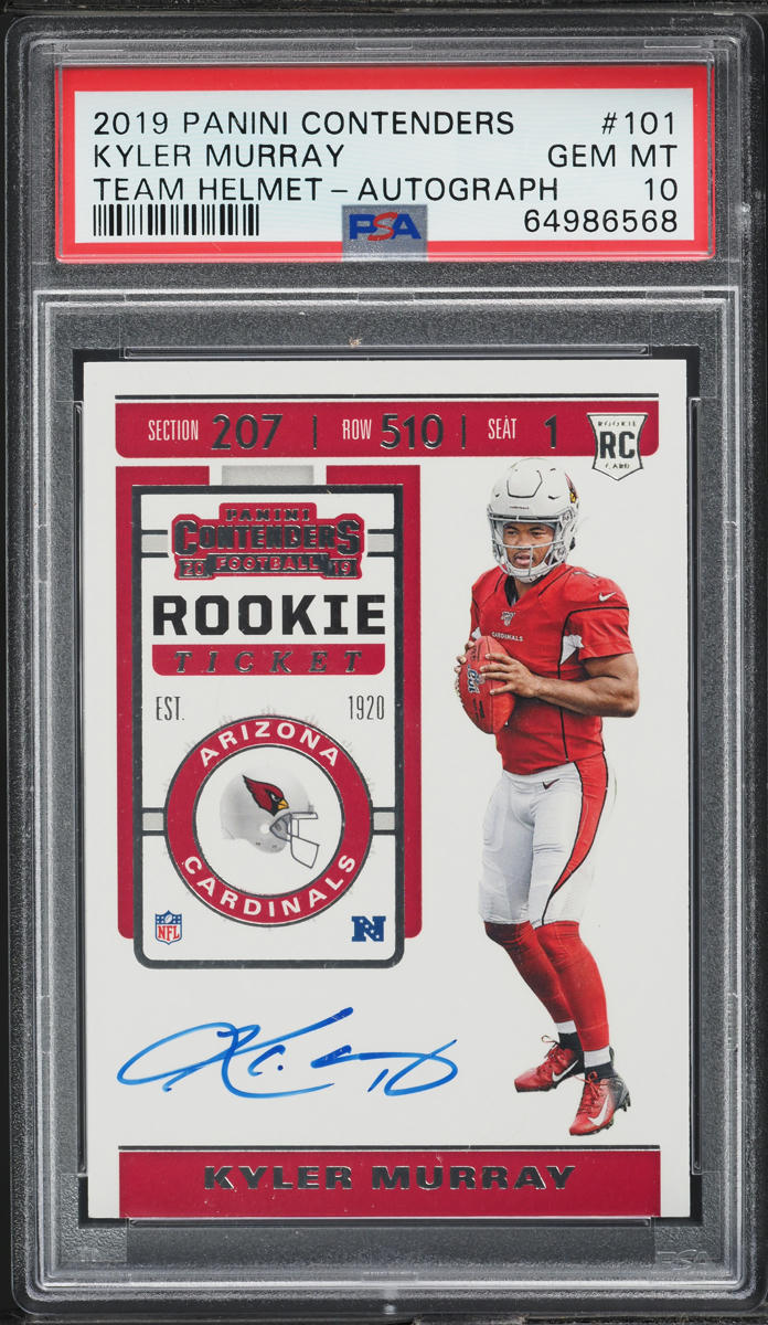 2019 Panini Contenders Variation Kyler Murray ROOKIE AUTO #101 PSA 10 GEM MINT