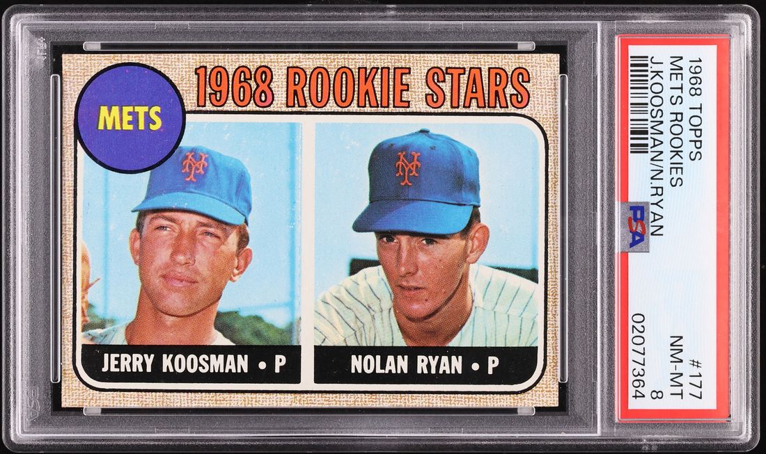 1968 Topps Nolan Ryan ROOKIE #177 PSA 8 NM-MT