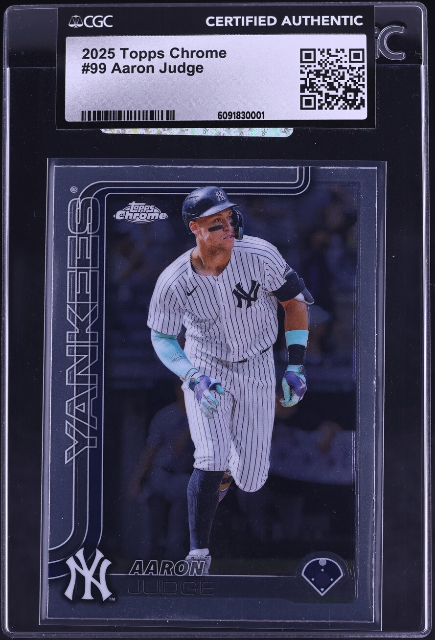 2025 Topps Chrome Aaron Judge #99 CGC AUTH