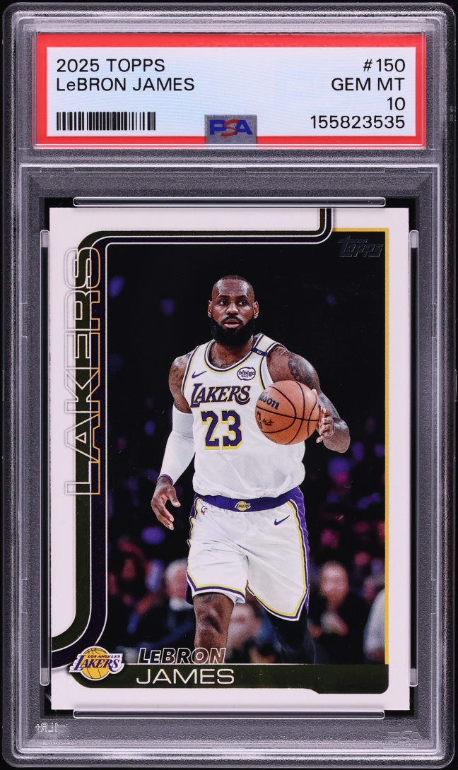 2025 Topps Basketball LeBron James #150 PSA 10 GEM MINT