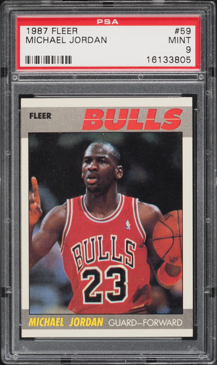 1987 Fleer Basketball Michael Jordan #59 PSA 9 MINT