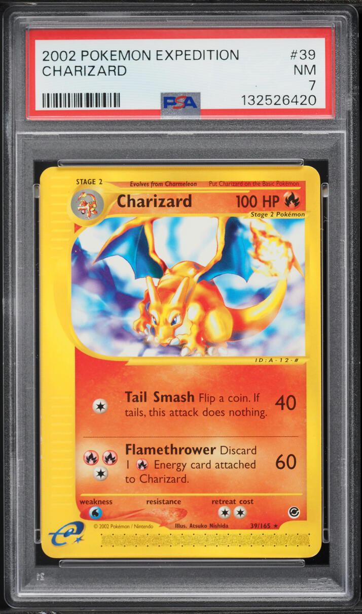 2002 Pokemon Expedition Charizard #39 PSA 7 NRMT