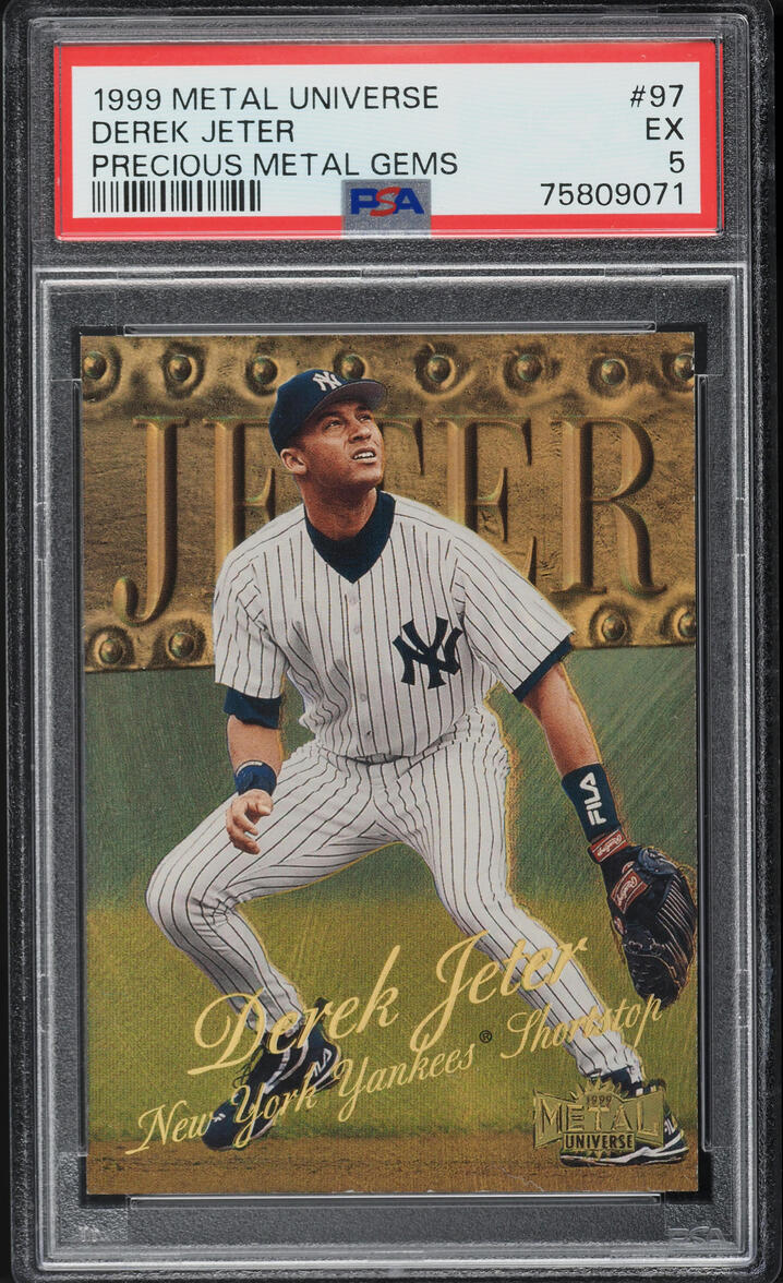 1999 Metal Universe Precious Metal Gems PMG Derek Jeter /50 #97 PSA 5 EX