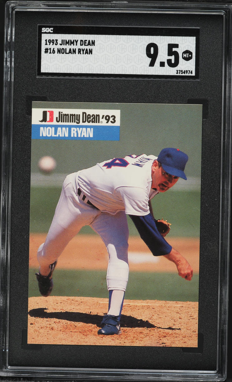 1993 Jimmy Dean Nolan Ryan #16 SGC 9.5 MINT+