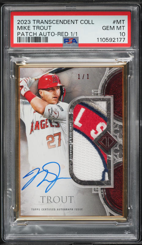 2012 Topps Chrome Purple Refractor Mike Trout ROOKIE #144 PSA 10