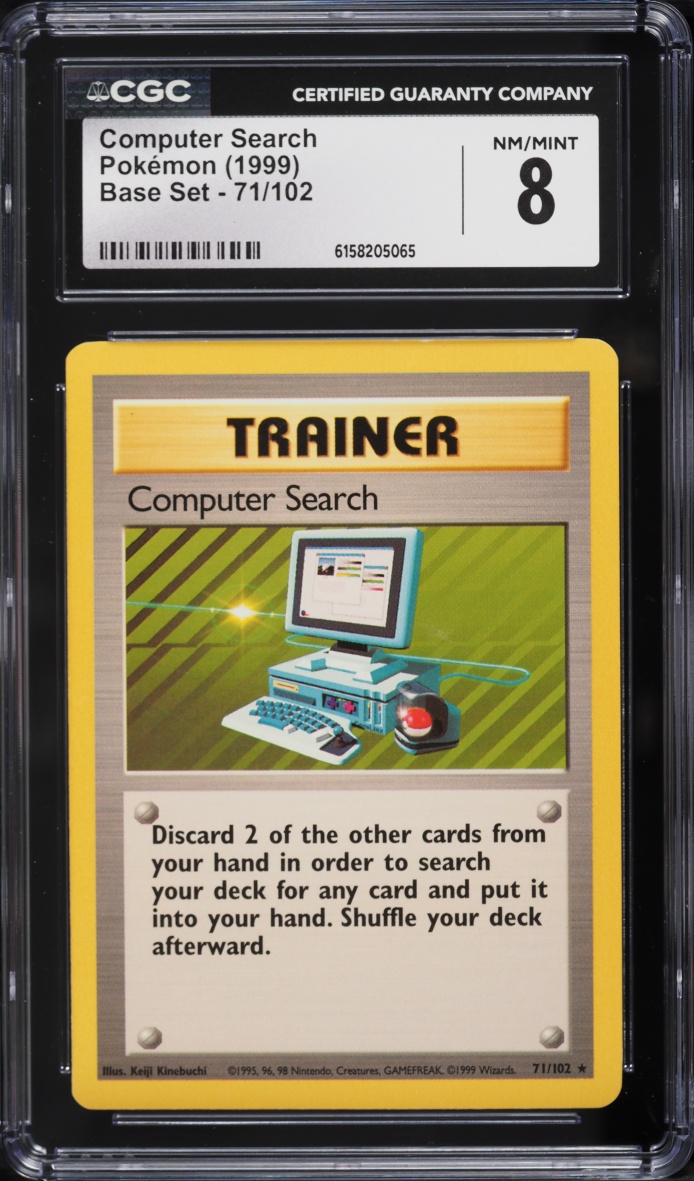 1999 Pokemon Base Set Computer Search #71 CGC 8 NM-MT