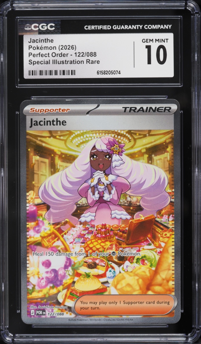 2026 Pokemon Mega Evolution Perfect Order SIR Jacinthe #122 CGC 10 GEM MINT