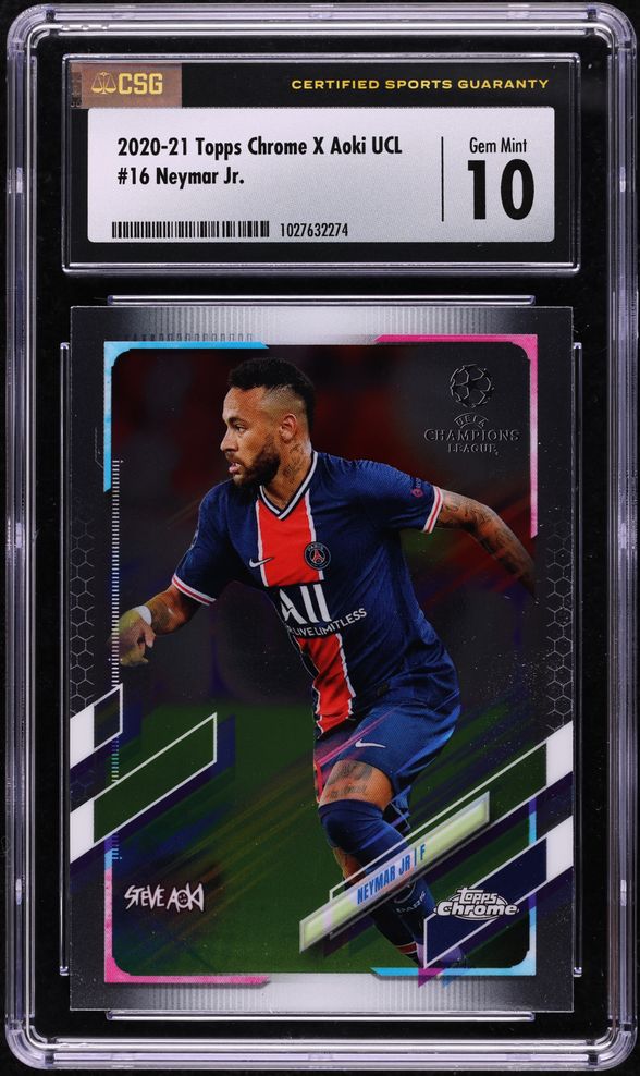 2020 Topps Chrome X Steve Aoki UEFA Gold Pedri ROOKIE AUTO