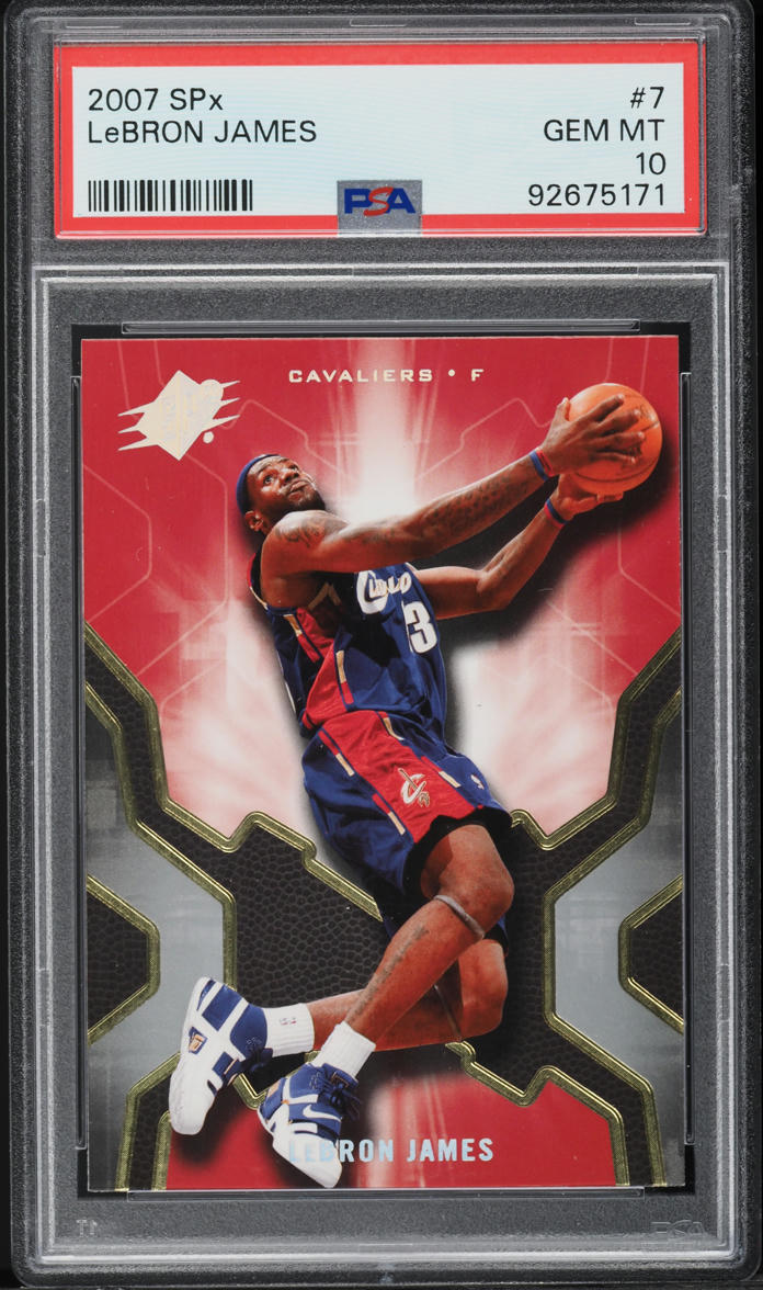 2007 SPx LeBron James #7 PSA 10 GEM MINT