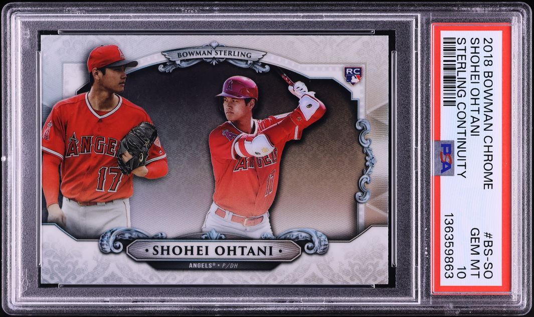 2018 Bowman Chrome Sterling Continuity Shohei Ohtani ROOKIE #BS-SO PSA 10 GEM MINT