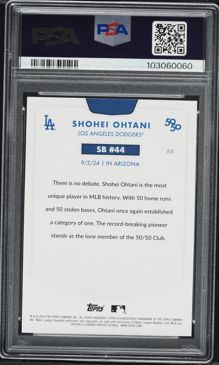 2024 Topps 50/50 Shohei Ohtani #88 PSA 9 MINT