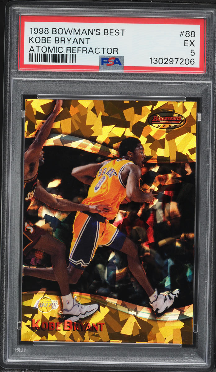 1998 Bowman's Best Atomic Refractor Kobe Bryant /100 #88 PSA 5 EX