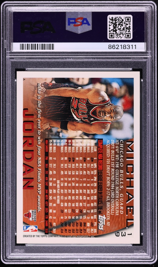 1996 Topps Michael Jordan #139 PSA 8 NM-MT