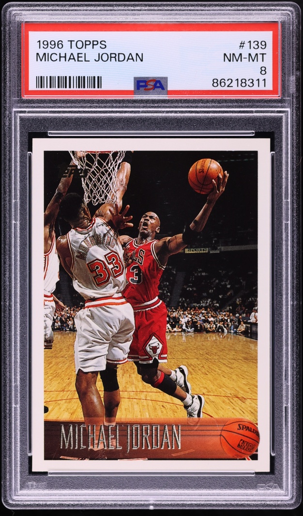 1996 Topps Michael Jordan #139 PSA 8 NM-MT