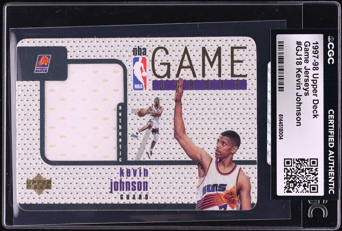 1997 Upper Deck Game Jerseys Kevin Johnson PATCH #GJ18 CGC AUTH - Photo 1