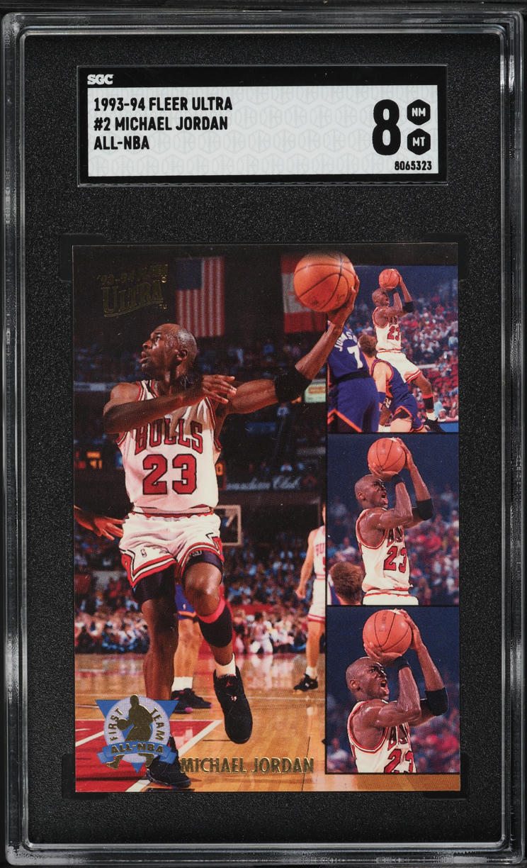 1993 Ultra All-NBA Michael Jordan #2 SGC 8 NM-MT