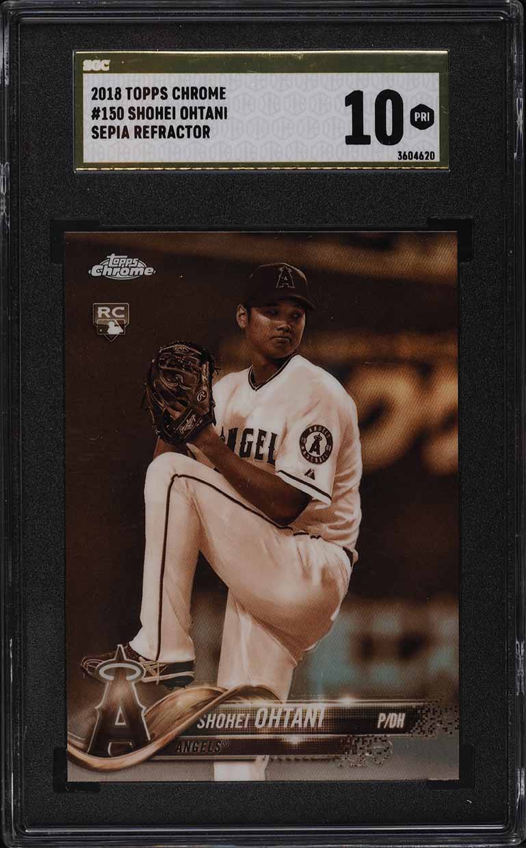 2018 Topps Ref Ohtani /569 RC PSA9 大谷 2018 Topps Heritage Chrome Refractor Shohei Ohtani ROOKIE