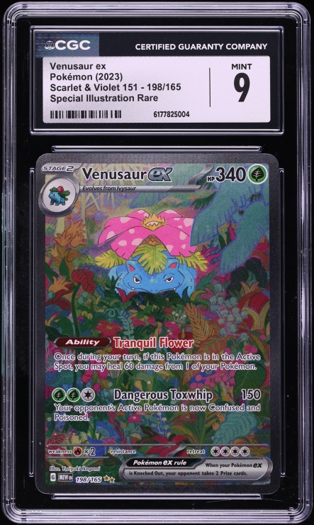 2025 Pokemon Scarlet & Violet 151 SIR Venusaur ex #198 CGC 9 MINT