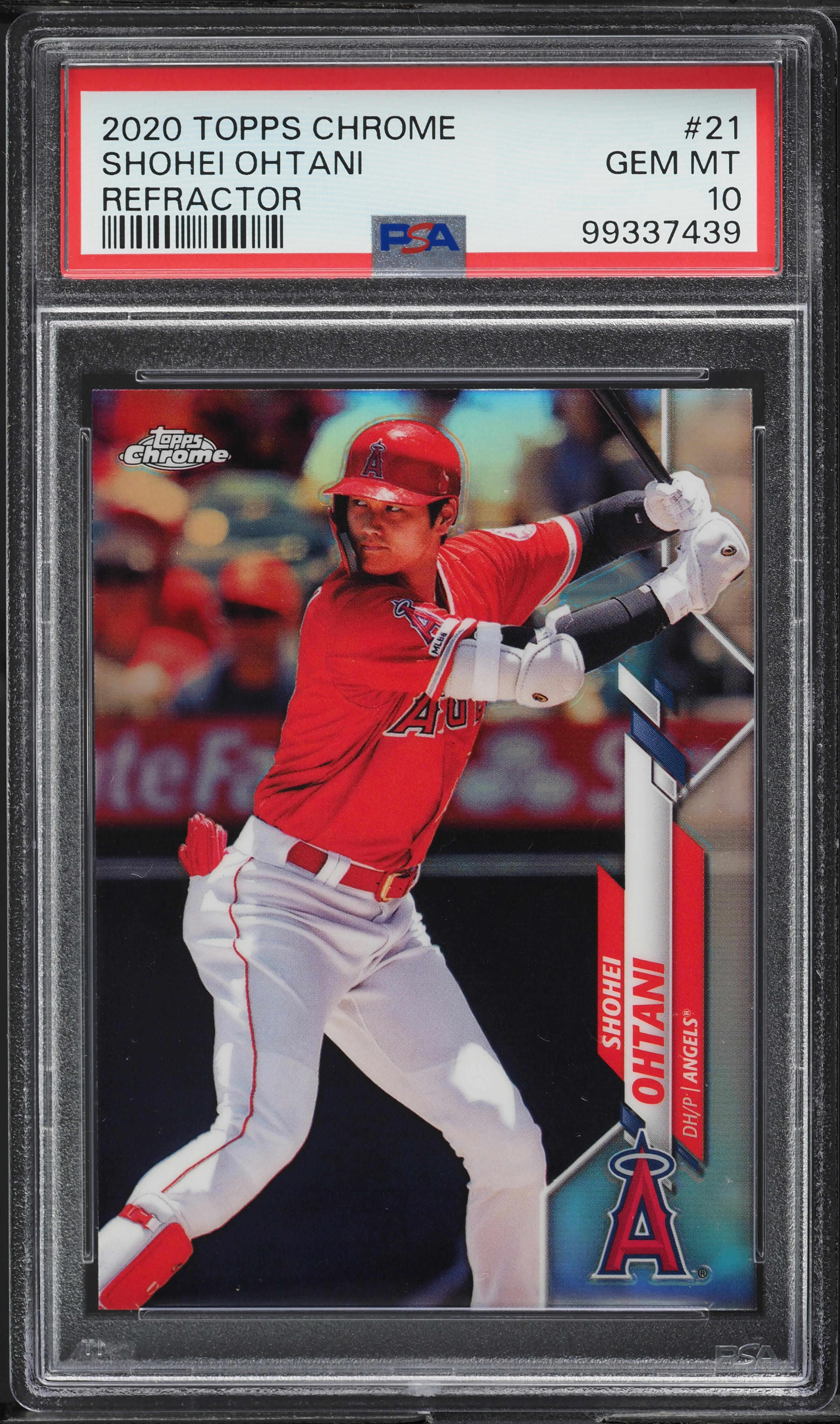 大谷翔平 ★PSA10★ 2020 Topps Green Refractor 2020 Topps Chrome Refractor Shohei Ohtani #21 PSA 10 GEM