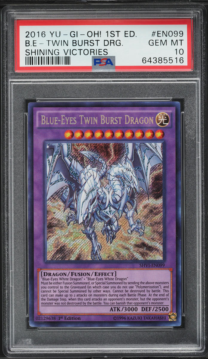 Blue Eyes Twin Burst Dragon Fusión Yugi-oh! Original Konami