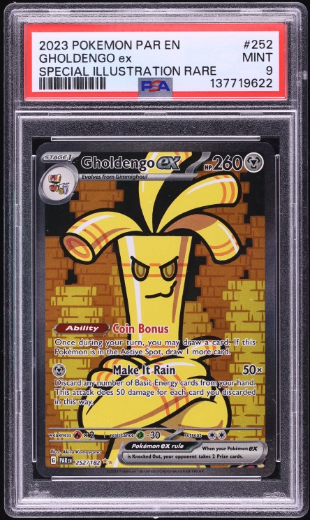 2023 Pokemon Scarlet & Violet Paradox Rift SIR Gholdengo ex #252 PSA 9 MINT