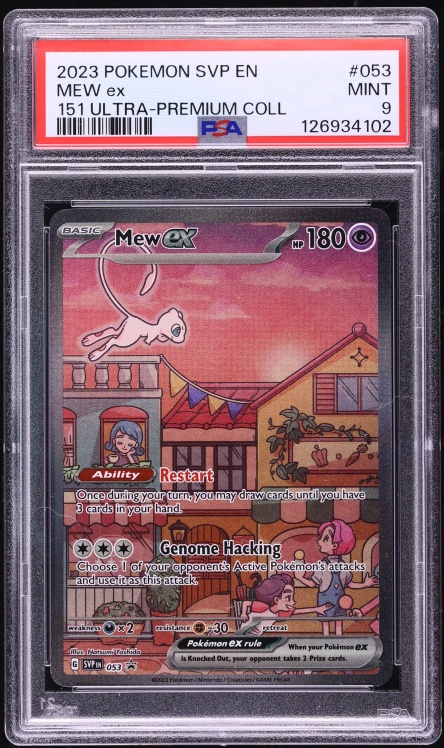 2023 Pokemon Scarlet & Violet Promo 151 Ultra Premium Collection Full Art Mew ex #53 PSA 9 MINT