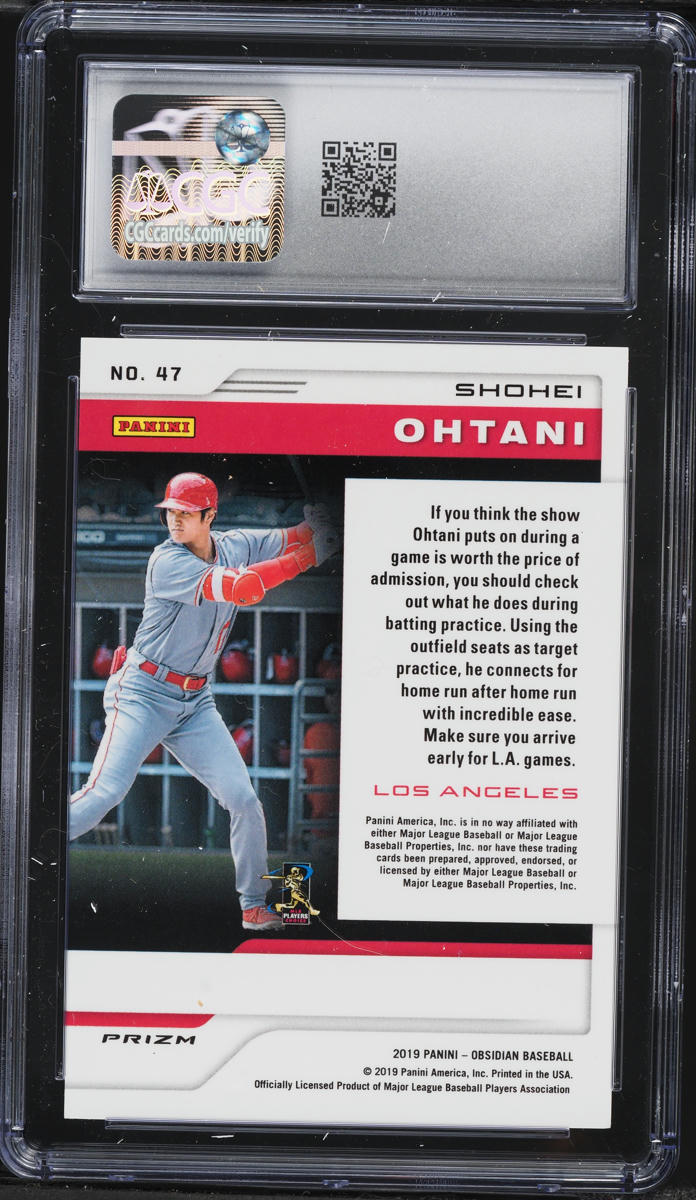 2019 Panini Chronicles Obsidian Shohei Ohtani #47 CGC 10 GEM MINT