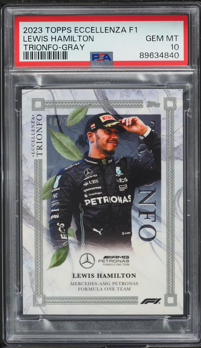 Carte Topps F1 2025 - Lewis Hamilton Début Ferrari #12, Notée GEM 10, Édition Limitée