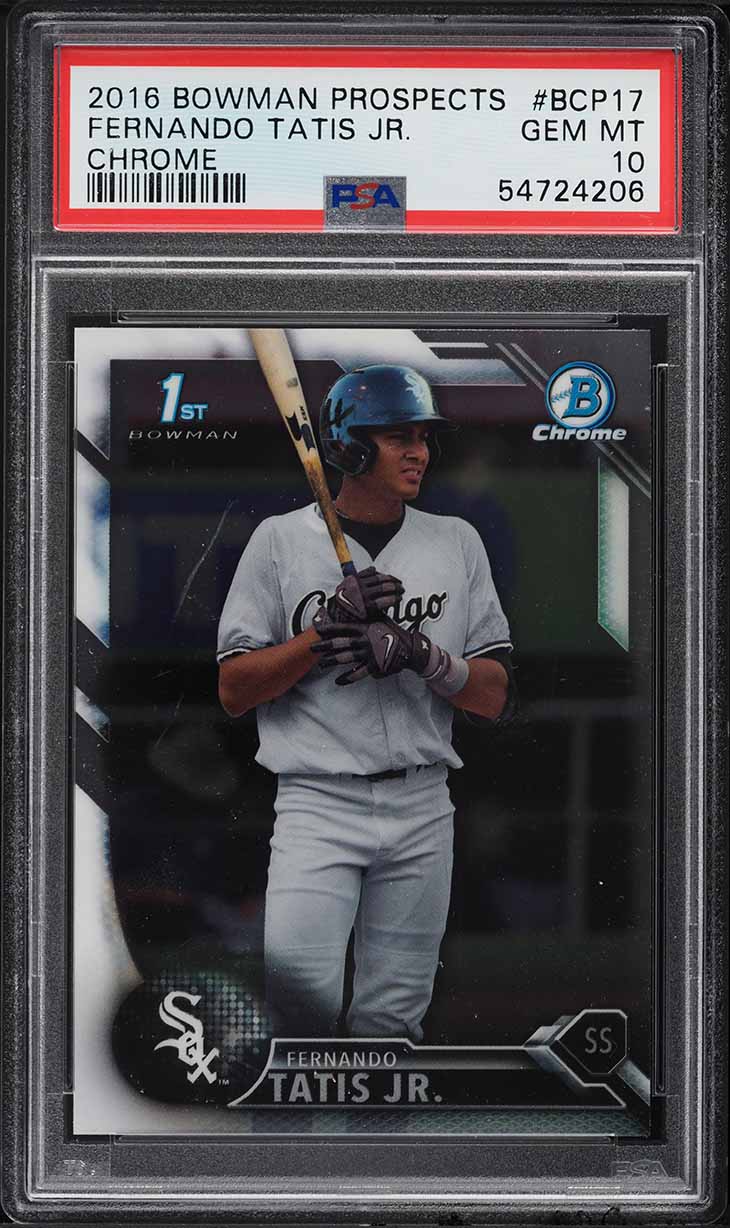 2016 Bowman Chrome Fernando Tatis Jr. PROSPECT #BCP17 PSA 10 GEM MINT