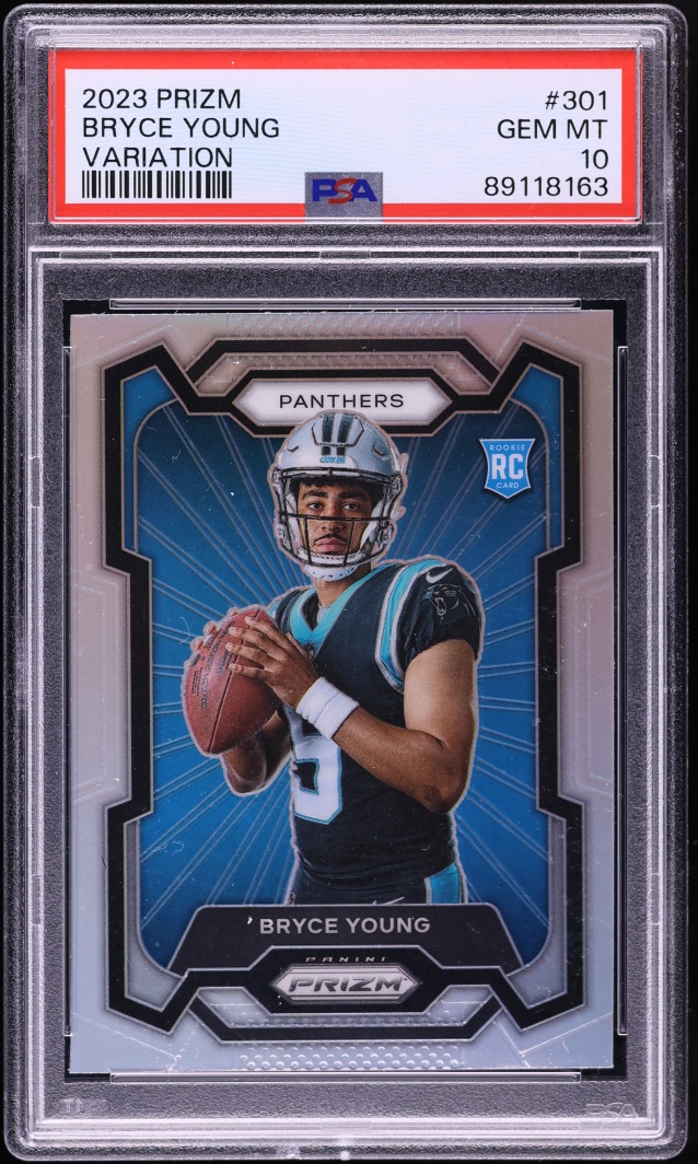 2023 Panini Prizm Variation Bryce Young ROOKIE #301 PSA 10 GEM MINT