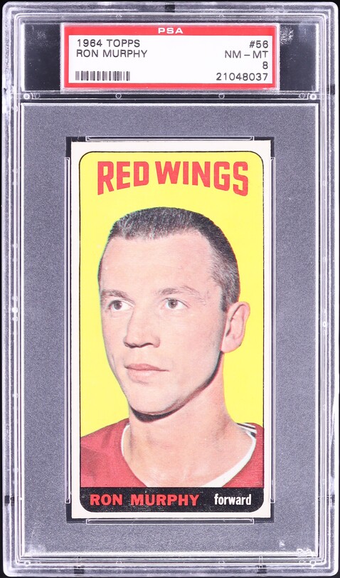 1964 Topps Hockey Ron Murphy #56 PSA 8 NM-MT
